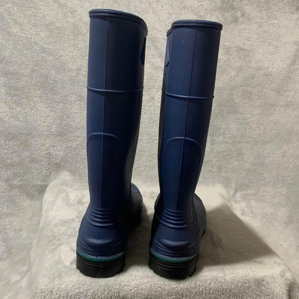 Northerner Rubber Rain Boots Blue USA Made Waterproof Mens 4 Womens 6